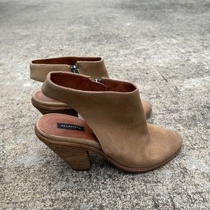 All saints suede ankle booties